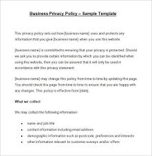 11 privacy policy templates pdf doc