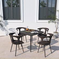 Outdoor Dining Set Aluminum Table