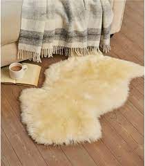 natural sheepskin rug woo us