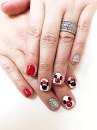 Mickey Mouse nails. Minnie Mouse nails. Christmas nails. Ornament nails.  #PreciousPhan | Mickey nails, Minnie mouse nails, Mickey mouse nails