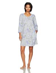 Carole Hochman Womens Cotton Jersey 3 4 Sleeve Sleepshirt