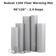 nuheat 120v standard mat 96 x 36 ebay