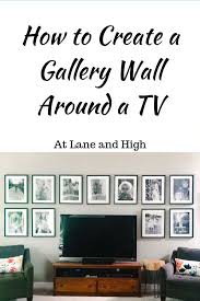 how to decorate around a tv gallery