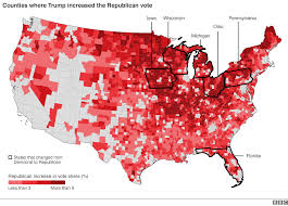 Us Election 2016 Trump Victory In Maps Bbc News