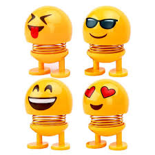 Cute Bobble Head Emoji Assorted Pack Of 5