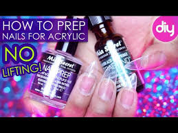 acrylic nails with dehydrate primer