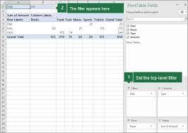 use the field list to arrange fields in