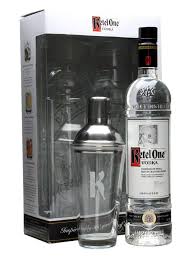 ketel one vodka with tail shaker