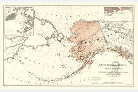 Alaska is by far the largest u.s. Vintage Map Of Alaska 1867 Art Print By Ted S Vintage Art