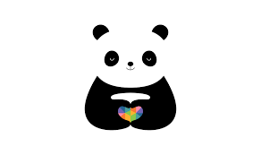 cute panda wallpaper 4k love