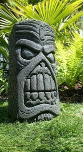 Eddie Tiki Head Tiki Garden Sculpture