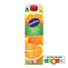 sunkist premium 100 orange juice no sugar added