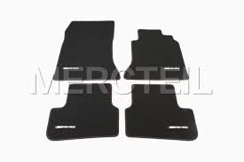 black amg floor mats with red sching