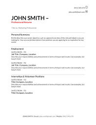 free resume templates [download]: how
