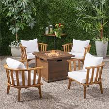 Noble House Walson 5 Piece Outdoor Fire