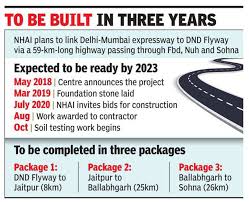 For now, rajdhani express covers the distance between the two cities in 16 hours. Soil Testing For Delhi Mumbai Expressway Link Begins In Faridabad Faridabad News Times Of India