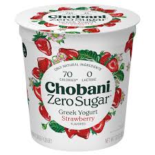 chobani zero sugar yogurt strawberry