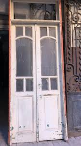Antique Art Deco Double Glass Doors