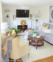 Colorful Transitional Living Room