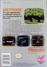 Metroid (usa) 6,713 30 10 2. Metroid Nes Back Cover
