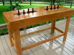Wood Bar Table Handmade With Ice