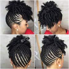 Center bun hairstyle for black women. Pin On Summer Hairdo