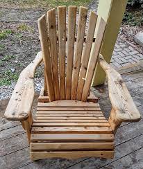 white cedar adirondack chair