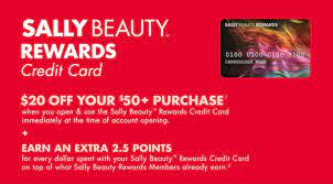 credit card sally beauty