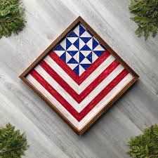 American Flag Wood Wall Art Barn