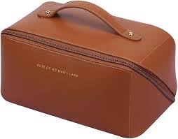 pu leather cosmetic organizer bag
