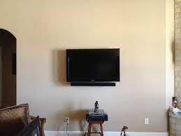 Blank Wall With Only A Wall Mount Tv