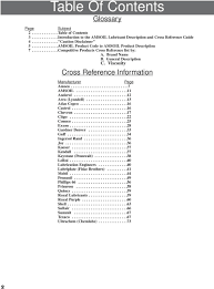 Lubricant Cross Reference Guide Pdf Free Download