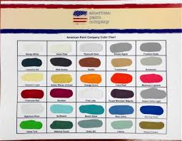 American Paint Company Color Chart American Paint Company