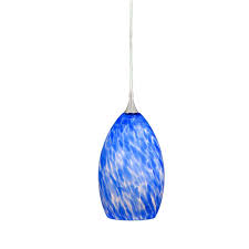 Amazing Cobalt Blue Pendant Light Elegant Lamp Design Idea
