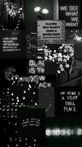 black and white aesthetic moodboard and