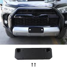 abs black front license plate seat