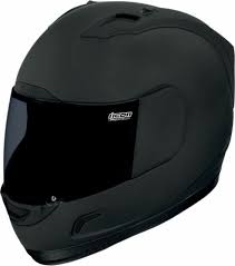 Icon Alliance Dark Helmet Full Face Motorcycle Dot With 2 Shields Clear Smoke