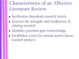 The review of the literature  Session outline Purpose of a       Characteristics of good problems Theoretical or practical significance  Problem can be answered through the research