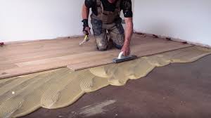 laying a wooden floor