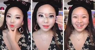 asian makeup changes appearance