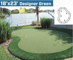 Putting greens are built on a sand base. 18 X 23 Diy Backyard Putting Green Golf Gear Box