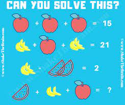 Maths Picture Puzzle Algebra Brain