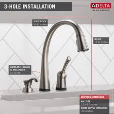 If you're having trouble with your touch2o faucet, follow along with our friend hannah as she walks you through some troubleshooting tips, including: Single Handle Pull Down Kitchen Faucet With Touch2o Technology And Soap Dispenser 980t Sssd Dst Delta Faucet