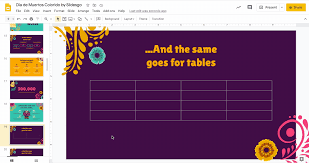 edit tables in google slides tutorial
