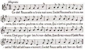Chanson Cadet Rousselle Paroles - La chanson de Cadet Roussel