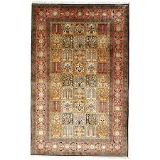 13585 kashmir silk rug india 6 x 4 ft