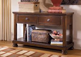 Porter Rustic Brown Sofa Console Table