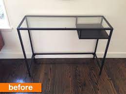 An Ikea Desk To Compact Console For