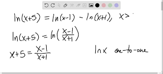 Solved Solve The Logarithmic Equation