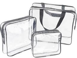 clear plastic cosmetic makeup bags